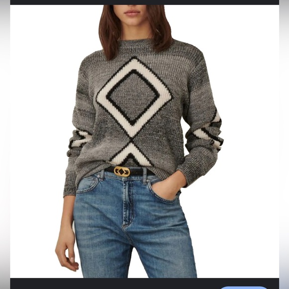 Marella Diamond Pattern Sweater - Picture 2 of 7